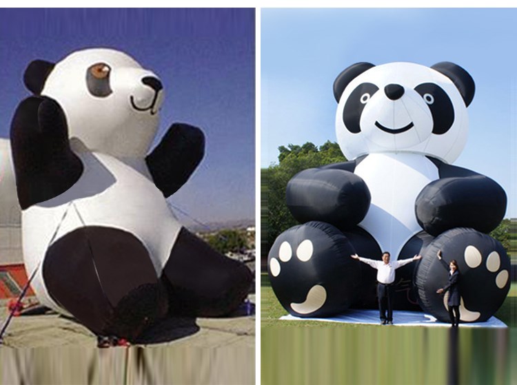 久治充气熊猫展示